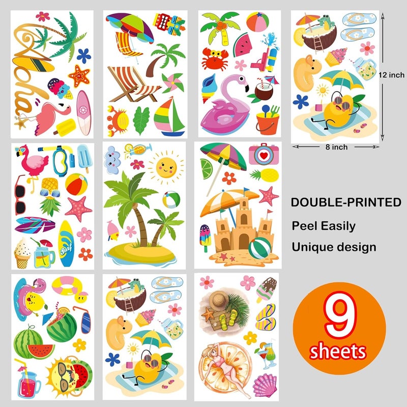 i-Beeboo Summer Decorations Window clings for Glass Windows Summer Window Stickers - Image 2